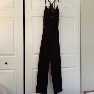 Black Lacy Pant Romper